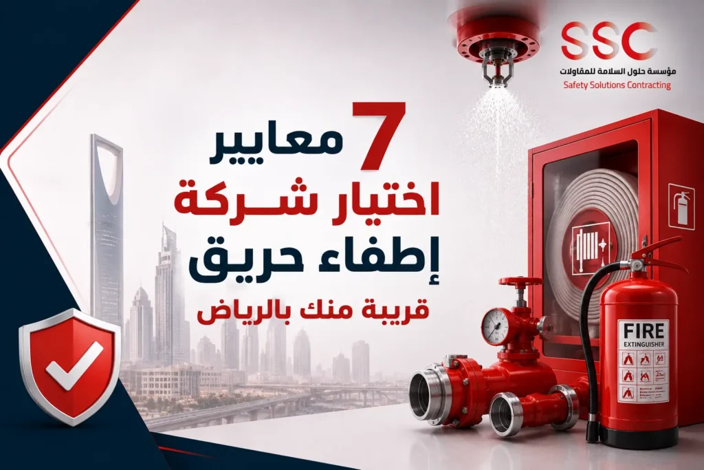 7 معايير اختيار شركة إطفاء حريق قريبة منك بالرياض 2026