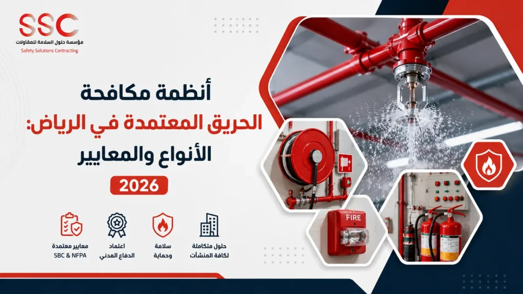 أنظمة مكافحة الحريق المعتمدة في الرياض: الأنواع والمعايير 2026